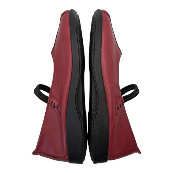 Arcopedico Shawna Red Leather Mary Jane Women's 9.5 Ballet Shoes Flats Comfort - Picture 5 of 8